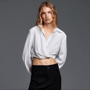 Zara Cropped Blouse